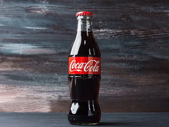 Glass Coca-Cola bottle